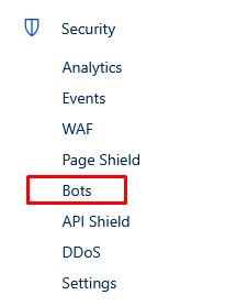 Как включить Bot Fight Mode в Cloudflare?